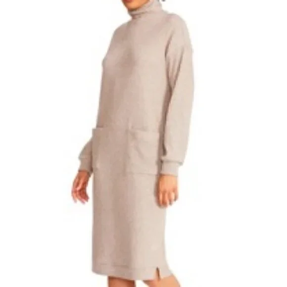 BB Dakota Steve Madden Melt Mountain Mock Neck Long Sleeve Sweater Dress  Size M